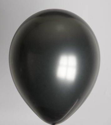 Ballon metallic-zwart 30mt